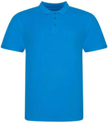 Just Polos JP100 mikropiké unisex galléros póló Just Polos, Azure Blue-S (jp100azb-s)