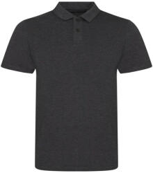 Just Polos JP001 tri-blend galléros férfi póló Just Polos, Heather Charcoal-S (jp001hch-s)