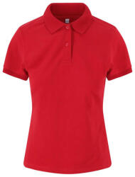 Just Polos JP002F sztreccs galléros Női póló Just Polos, Red-XS (jp002fre-xs)