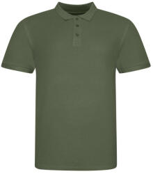 Just Polos JP100 mikropiké unisex galléros póló Just Polos, Earthy Green-L (jp100eag-l)