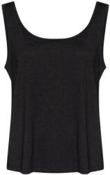 Just Ts JT017 laza szabású Női ujjatlan póló-trikó Just Ts, Heather Black-L (jt017hbl-l)