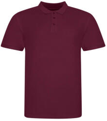 Just Polos JP100 mikropiké unisex galléros póló Just Polos, Burgundy-3XL (jp100bu-3xl)