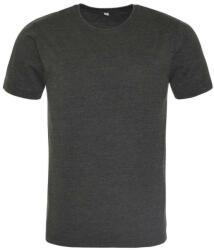 Just Ts JT099 mosott hatású unisex rövid ujjú póló Just Ts, Washed Jet Black-XL (jt099wjb-xl)