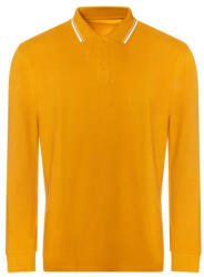 Just Polos JP103 hosszú ujjú galléros pamut póló Just Polos, Mustard/White-2XL (jp103mst-wh-2xl)