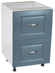Spectral Mobila Corp inferior 50 cu 2 sertare metalice greutate Zebra MDF Albastru