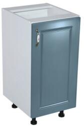 Spectral Mobila Corp inferior cu 1 usa Zebra, Alb/MDF Albastru fara blat, 40 x 82 x 50 cm