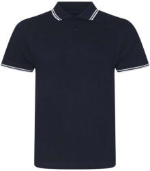 Just Polos JP003 rövid ujjú sztreccs galléros férfi póló Just Polos, Navy/White-L (jp003nv-wh-l)