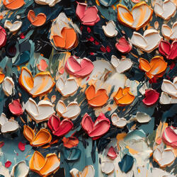Takoy Țesătură IN premium 185g inimi pictate