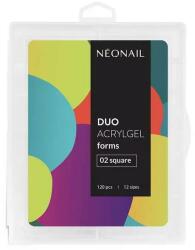 NeoNail Professional Sabloane de construcție pentru unghii - NeoNail Professional Duo Acrylgel Forms 02 - Square