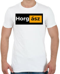 printfashion Horgász pornhub - Férfi póló - Fehér (15787711)