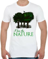 printfashion i love the nature - Férfi póló - Fehér (15852755)