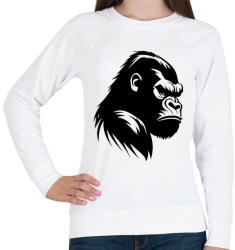 printfashion Dühös gorilla - Női pulóver - Fehér (15847267)