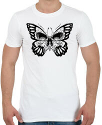 printfashion Koponyás pillangó - Férfi póló - Fehér (15882306)