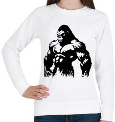 printfashion Gorilla - Női pulóver - Fehér (15846493)