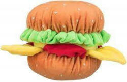 TRIXIE KT24: Trixie Burger Plush, Toy - plüss játék (hamburger) kutyák részére (22cm)