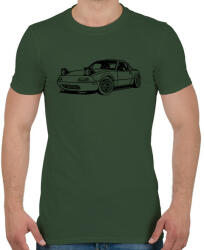 printfashion Mazda mx-5 /1 - Férfi póló - Katonazöld (15821947)
