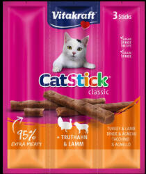 Vitakraft Cat Stick Mini - jutalomfalat (pulyka, bárány) macskák részére (3x6g)
