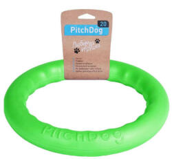 PitchDog Safe And Durable Fetch Ring For Dogs - játék (karika, lime) kutyák részére (Ø20cm)
