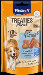 Vitakraft Treaties Minis salmos & Omega 3 - jutalomfalat (lazac, omega 3) kistestű kutyák részére (48g)