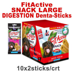 FitActive SNACK Denta-Sticks Hypoallergenic Digestion "L" - jutalomfalat (rozmaring, kurkuma) kutyák részére (10dbx170g/#)