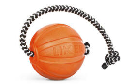 LIKER Cord 5 Line - játék (labda kötéllel, narancssárga) kutyák részére (ø5cm)