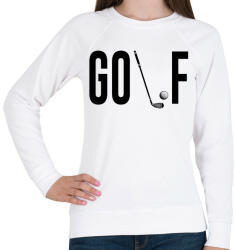printfashion Golf - ütővel - Női pulóver - Fehér (15844947)