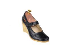 Rovi Design Pantofi dama cu platforma din piele naturala - Foarte comozi P9154NBOX - ellegant