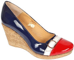 Rovi Design Pantofi dama piele naturala lacuita cu platforme de 7 cm - PTEARABL - ellegant