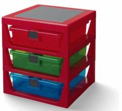 LEGO® Cutie depozitare LEGO® cu trei sertare, Rosu (40950001)