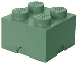 LEGO® Cutie depozitare LEGO 2X2 verde nisip (40031747) - orasuljucariilor