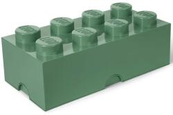 LEGO® Cutie depozitare LEGO 2x4 verde masliniu (40041747) - orasuljucariilor