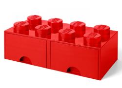 LEGO® Cutie depozitare LEGO® 2x4 cu sertare, rosu