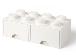 LEGO® Cutie depozitare LEGO® 2x4 cu sertare, alb