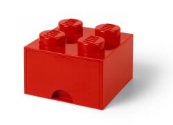 LEGO® Cutie depozitare LEGO® 2x2 cu sertar, rosu