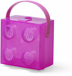 LEGO® Cutie depozitare LEGO® 2x2, Violet Transparent (40240009)