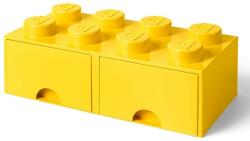 LEGO® Cutie depozitare LEGO 2x4 cu sertare, galben (40061732) - orasuljucariilor