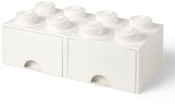 LEGO® Cutie depozitare LEGO 2x4 cu sertare, alb (40061735) - orasuljucariilor
