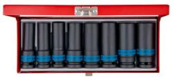 KING TONY gépi hosszú dugókulcs készlet 1/2" 8db 12-24mm (4410MP01)