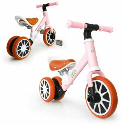 ECOTOYS Bicicleta de echilibru Ecotoys, 2in1, pedale detasabile, inaltime sa reglabila, sarcina maxima 20 kg, Roz