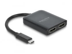 Delock USB-C - 2 db HDMI MST / VXP adapter (87755)