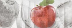 Konskie Ceramica Dekorlap, Valore Napoli Fruit 3 Glass Inserto 20x50cm - zuhanykabin