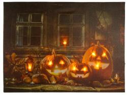 Nexos Falikép Halloween 9 LED 30 x 40 cm - idilego