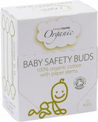  Simply Gentle Organic Baby Safety Buds fültisztítók újszülötteknek és kisgyermekeknek 72 db