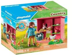 Playmobil Set Figurine PLAYMOBIL La Tara Cotet Gaini Si Pui 4 Ani+ Multicolor (71308)