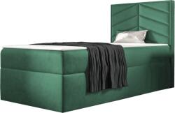 Miló Bútor St7 boxspring ágy, zöld, jobbos (70 cm) - mindigbutor