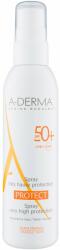 A-DERMA Protect bőrvédő tej spray formában SPF 50+ 200 ml