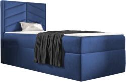 Miló Bútor St7 boxspring ágy, kék, balos (70 cm) - mindigbutor