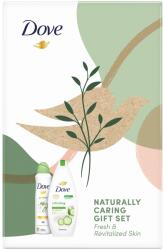 Dove Naturally Refreshing szett: izzadásgátló spray, 150 ml + tusfürdő, 250 ml