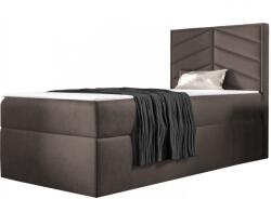 Miló Bútor St7 boxspring ágy, sötétbarna, jobbos (70 cm) - mindigbutor