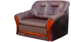 Miló Bútor Oregon 2-es kanapé, bordó - mahagóni fabetét - mindigbutor